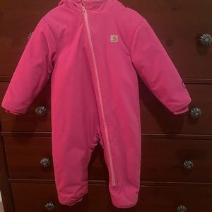 Carhartt Pink Quick Duck Water Repellent Snowsuit